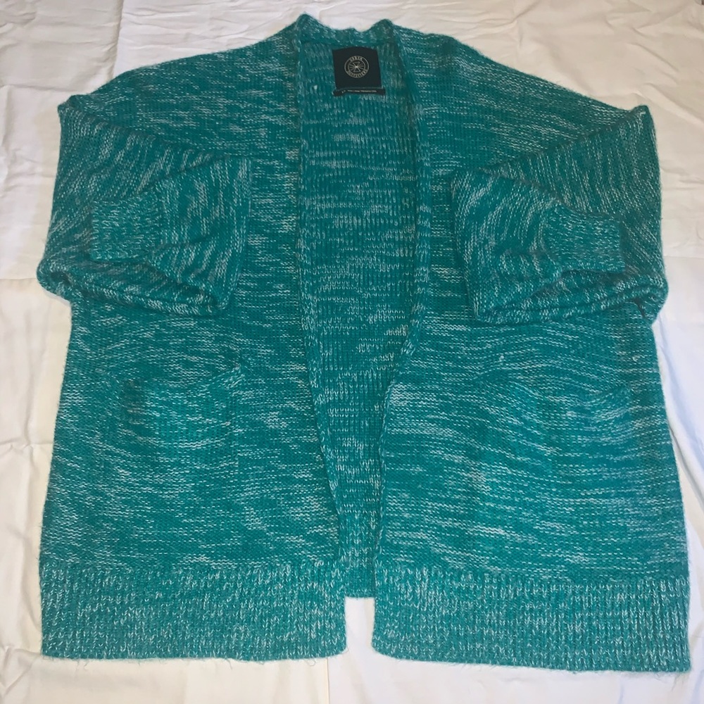 BRAND NEW urban outfitters teal sweater cardigan